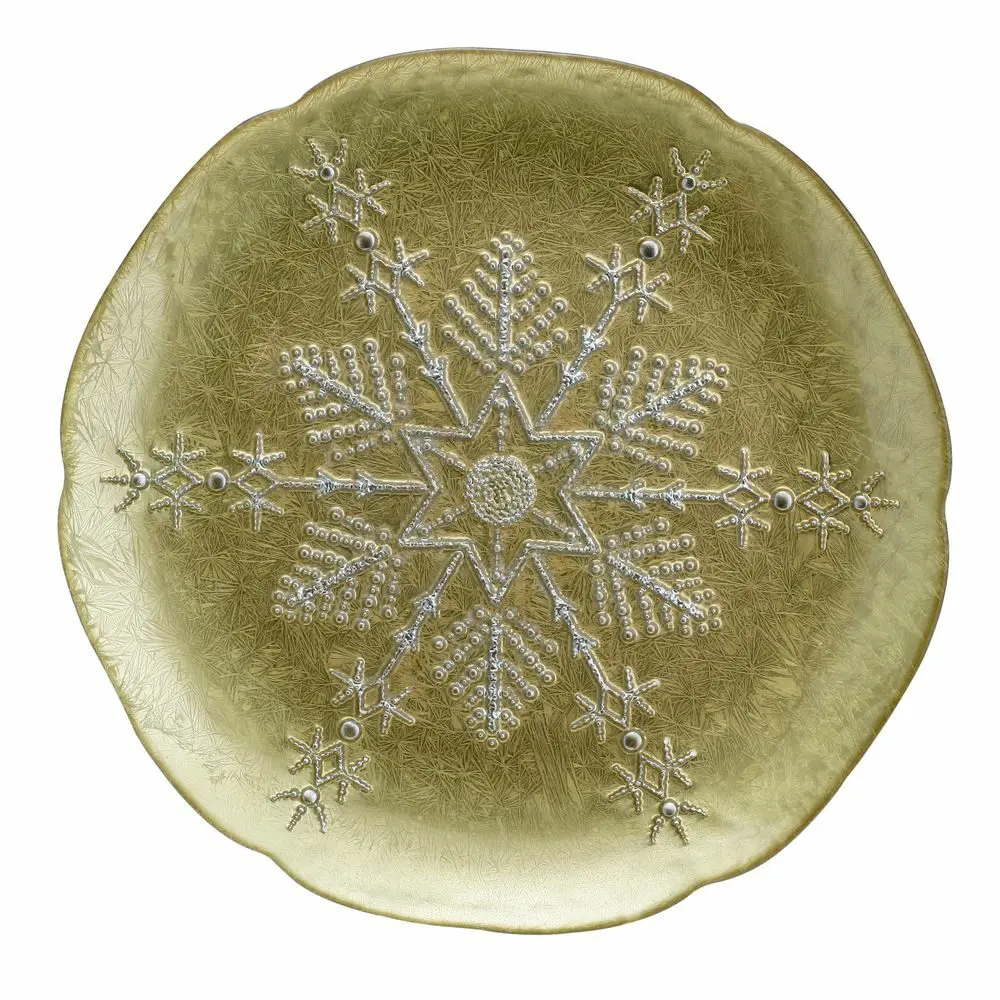 1 5481334 hfa piatela 28cm gold silver snowflake